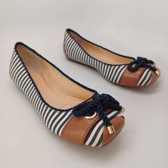 Gianni Bini Shoes Nautical Stripe Slip On Sawyer Casual Ballet Style Flats Sz 9 - Picture 8 of 16